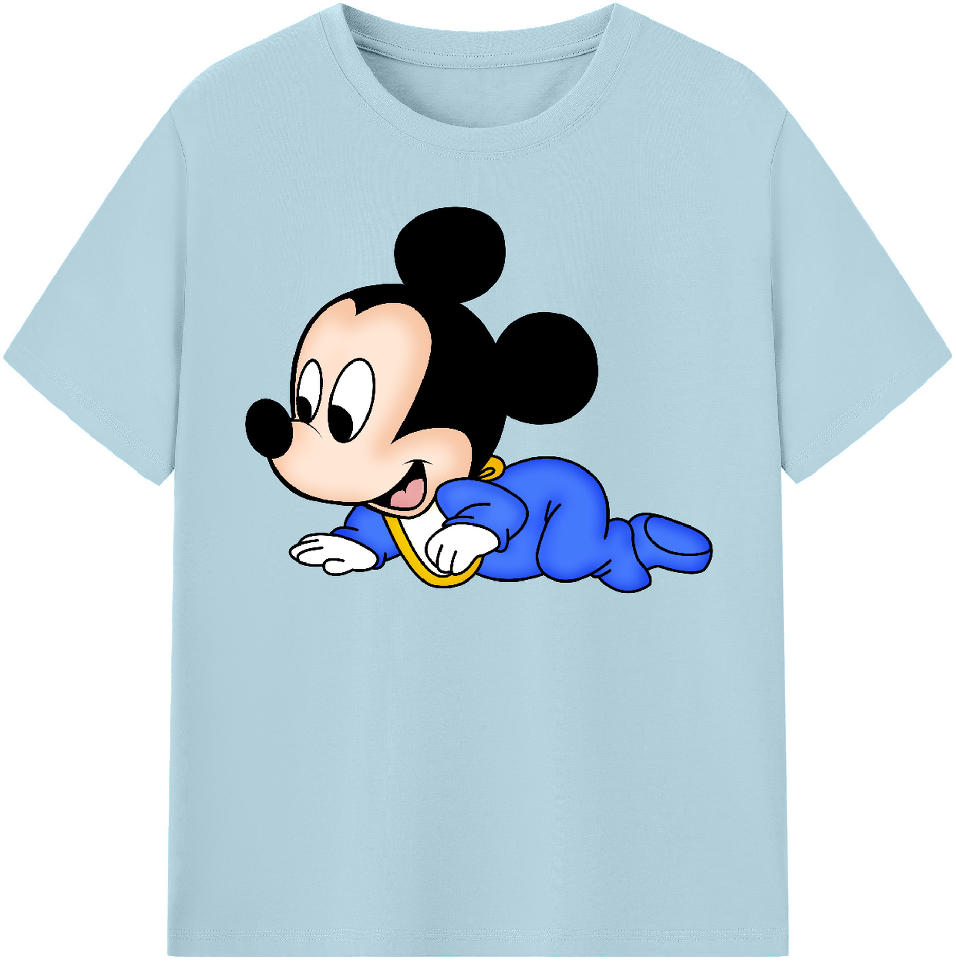 （画像用） ミッキーマウス Mickey Mouse 綿100％半袖Tシャツ（フロントプリント）